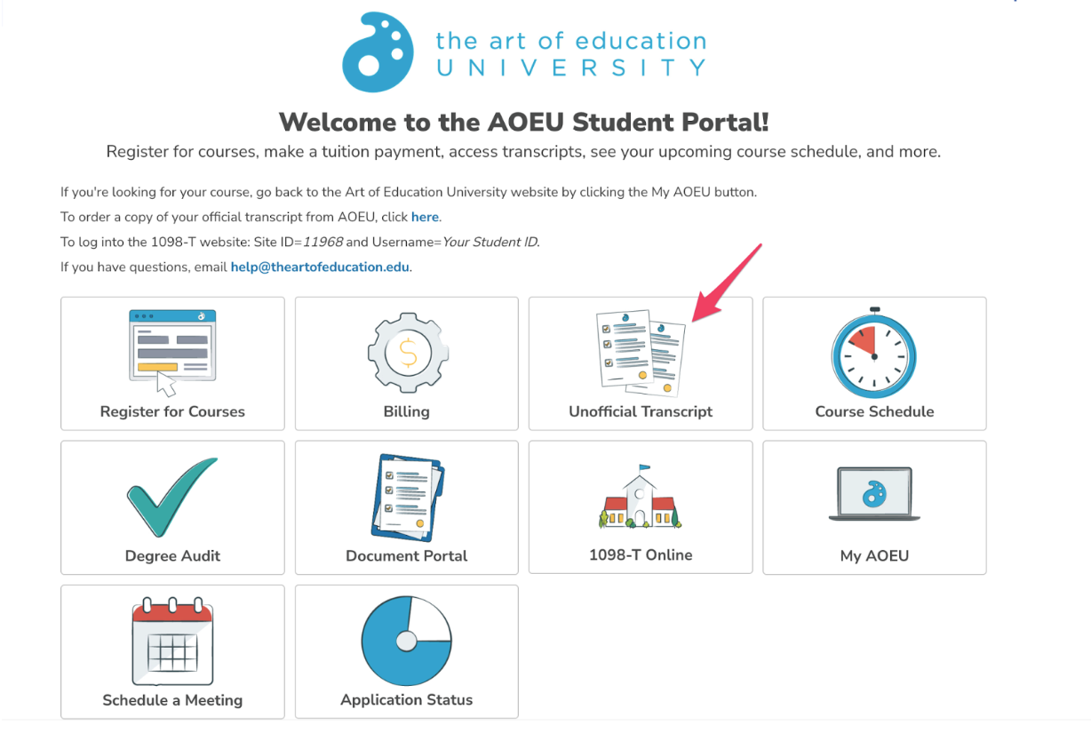 How To View Your Unofficial Transcripts